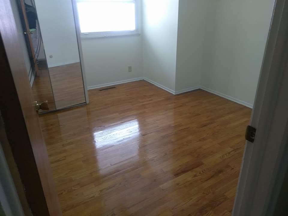 Hardwood floor after refinishing