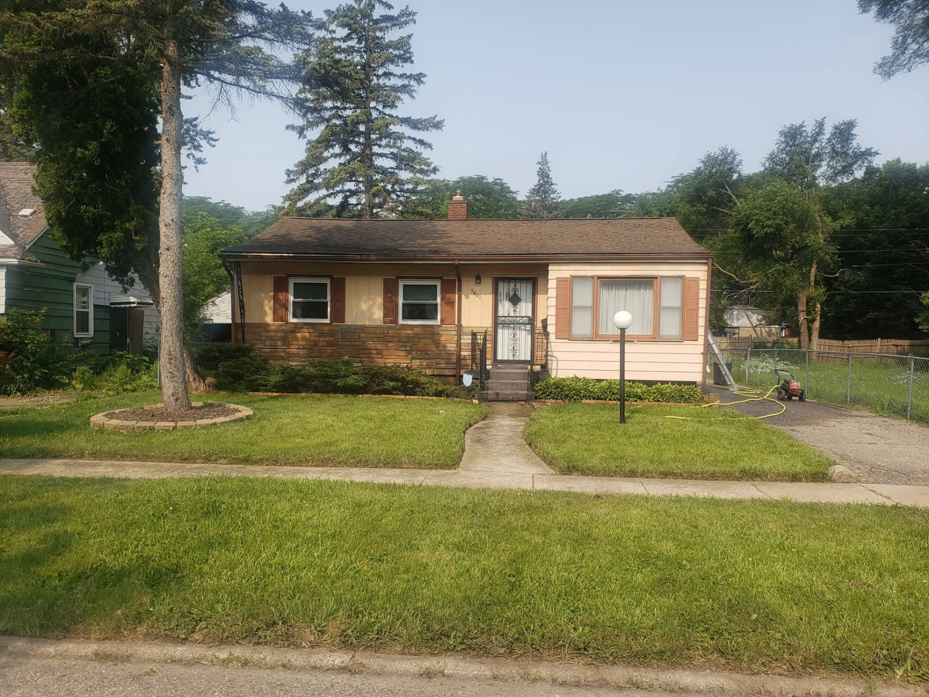 Exterior before painting