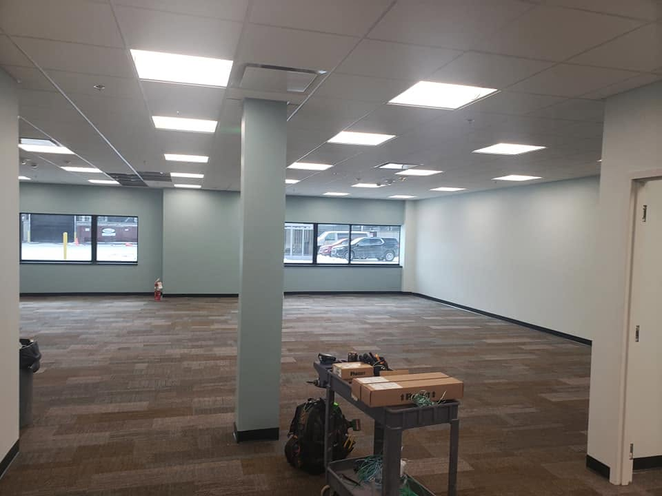 Commercial office painting project
